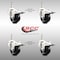 Service Caster 3 Inch 316SS Soft Rubber Swivel 10mm Threaded Stem Caster Set Lock Brake SCC SCC-SS316TSTTL20S314-SRS-M1015-4 - alternate 4